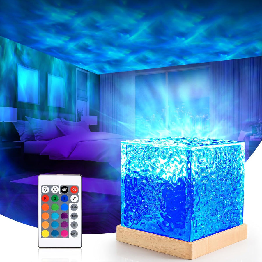 lampe de chevet cube de crystal