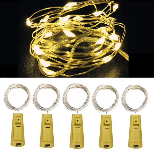 Guirlande lumineuse LED en forme de bouchon | Féora
