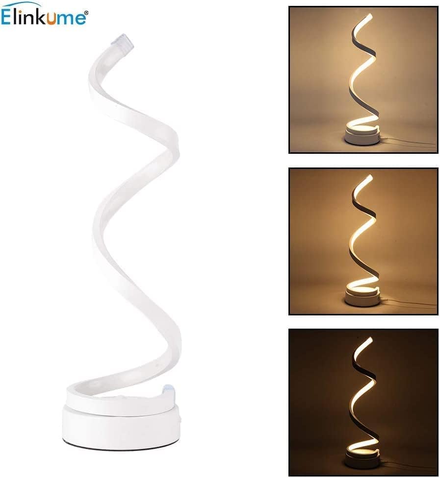 Lampe de chevet spirale