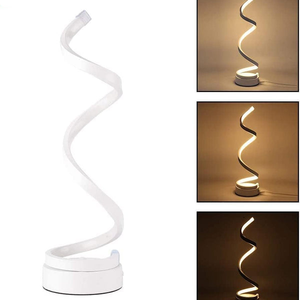 Lampe de chevet spirale
