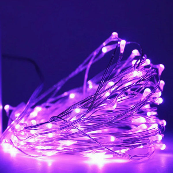 Guirlande lumineuse LED en fil de cuivre, USB 3 couleurs (Oriella)