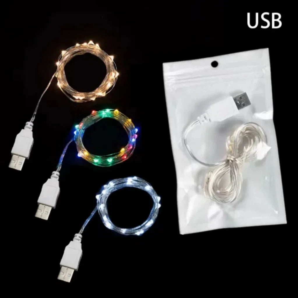 Guirlande Lumineuse Intérieure en Fil de Cuivre USB (Auréline)